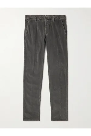 Incotex Tapered Cotton-Blend Corduroy Trousers