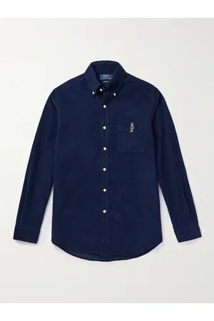 Ralph Lauren Logo-Embroidered Cotton-Corduroy Shirt