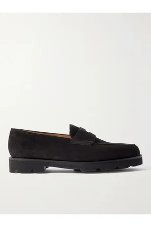 JOHN LOBB Lopez Suede Penny Loafers
