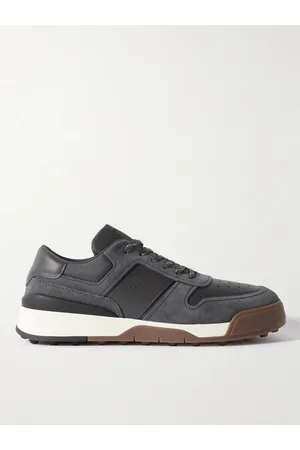Tod's Men Sneakers - Mesh-Trimmed Leather and Suede Sneakers