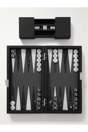Fendi Monogrammed Coated-Canvas and Leather Backgammon Set