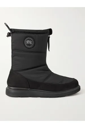 Canada Goose Crofton Nubuck-Trimmed Quilted Shell Boots