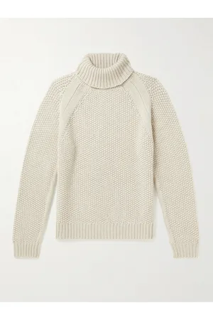 Belstaff Manor Waffle-Knit Wool and Alpaca-Blend Rollneck Sweater