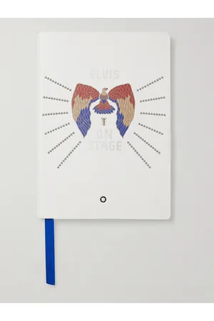 Montblanc Elvis Presley Eagle Embellished Printed Leather Notebook
