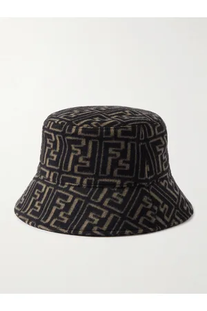 Fendi Logo-Jacquard Wool and Silk-Blend Felt Bucket Hat