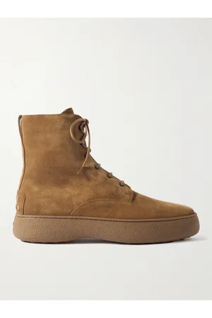 Tod's Suede Lace-Up Boots