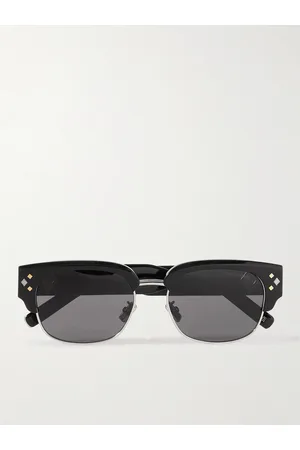Dior Men Sunglasses - CD Diamond C1U D-Frame Acetate and Silver-Tone Sunglasses