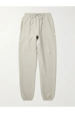 ABC Tapered Logo-Appliquéd Cotton-Blend Jersey Sweatpants