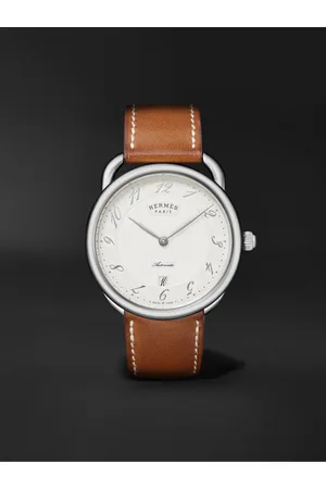 Hermès Arceau Automatic 40mm Stainless Steel and Leather Watch, Ref. No. 055473WW00
