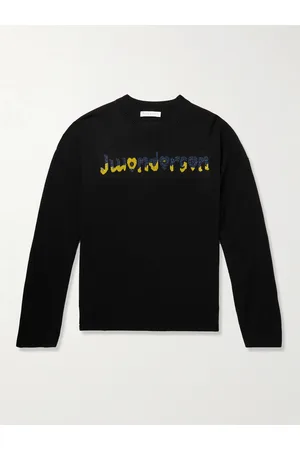 J.W.Anderson Run Hany Metallic Logo-intarsia Wool-Blend Sweater