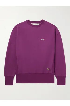 ABC Men Sweatshirts - Logo-Detailed Cotton-Blend Jersey Sweatshirt