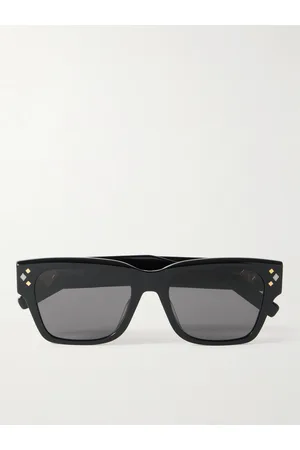 Dior CD Diamond S21 D-Frame Acetate and Silver-Tone Sunglasses