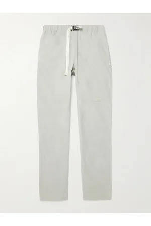 ABC Men Pants - Logo-Appliquéd Cotton-Corduroy Trousers