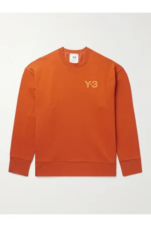 Y-3 Men Sweatshirts - Logo-Print Cotton-Jersey Sweatshirt