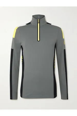 Bogner Mica Logo-Print Tech-Jersey Half-Zip Ski Base Layer
