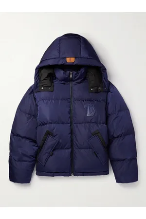 Tod's Logo-Appliquéd Quilted Shell Hooded Down Jacket