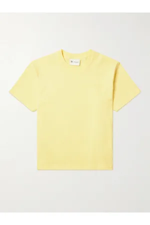 adidas Men T-shirts - Pharrell Williams Basics Logo-Flocked Cotton-Jersey T-Shirt