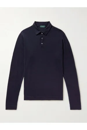 Incotex Slim-Fit Virgin Wool Polo Shirt