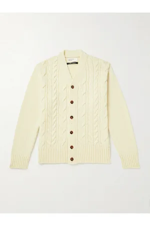 Universal Works Cable-Knit Wool-Blend Cardigan