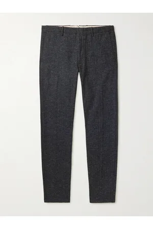 Incotex Men Pants - Tapered Pleated Woven Trousers