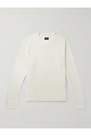 Fendi Monogrammed Cotton-Blend Chenille Sweatshirt