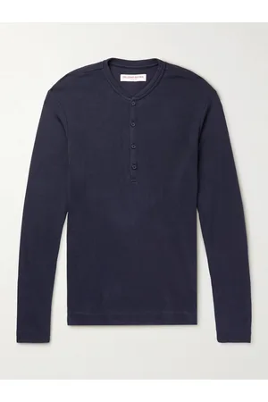 Orlebar Brown Harrison Modal and Cashmere-Blend Henley Shirt