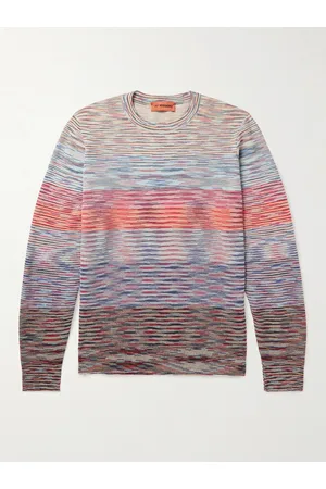 Missoni Men Jumpers - Space-Dyed Striped Wool Sweater