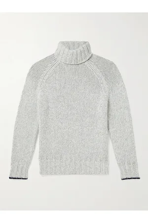 Brunello Cucinelli Virgin Wool, Cashmere and Silk-Blend Rollneck Sweater