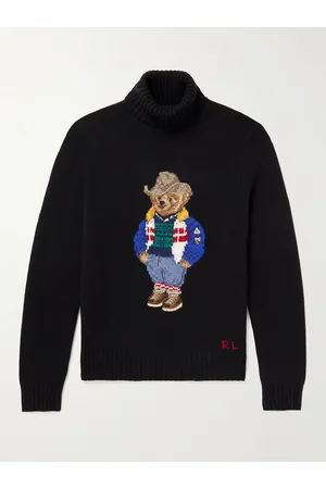 Ralph Lauren Embroidered Intarsia Wool Rollneck Sweater