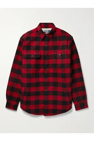 Ralph Lauren Men Polo Shirts - Checked Wool-Blend Flannel Overshirt