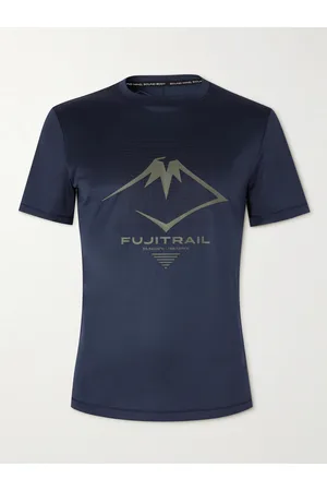 Asics FUJITRAIL Logo-Print Recycled-Mesh T-Shirt