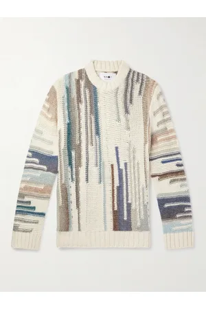NN.07 Men Jumpers - Brady 6524 Intarsia Wool-Blend Sweater