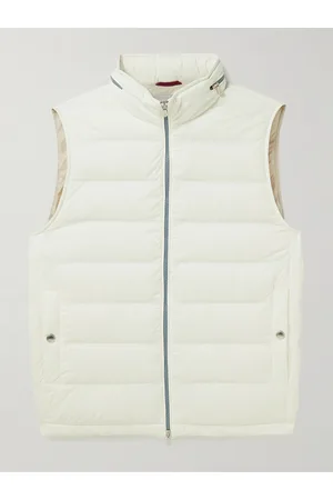 Brunello Cucinelli Quilted Nylon Down Hooded Gilet