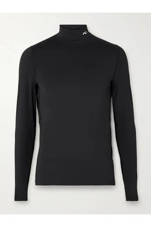 Kjus Men Sportswear - Logo-Print Stretch-Jersey Mock-Neck Ski Base Layer
