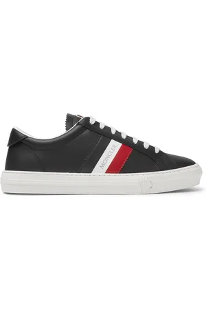 Moncler New Monaco Striped Leather Sneakers - Men - - EU 40