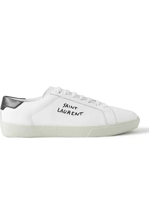 Saint Laurent SL/06 Court Classic Logo-Embroidered Leather Sneakers - Men - - EU 39
