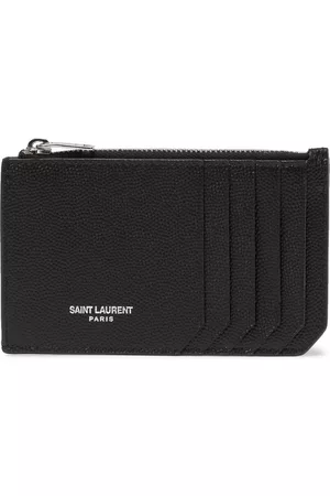 Saint Laurent Pebble-Grain Leather Cardholder - Men
