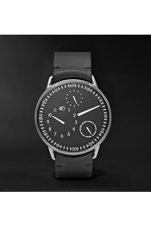 Ressence Type 1 Mechanical 42mm Titanium and Leather Watch, Ref. No. TYPE 1B - Men