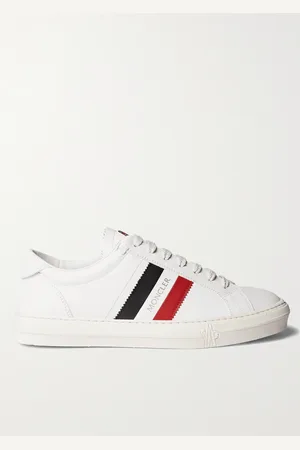 Moncler New Monaco Striped Leather Sneakers - Men - - EU 40