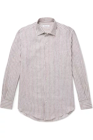 Loro Piana Striped Linen Shirt - Men - - XXXL