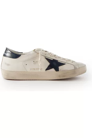 Golden Goose Superstar Distressed Leather Sneakers - Men - - EU 39