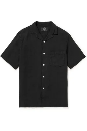 Portuguese Flannel Camp-Collar Linen Shirt - Men - - XS