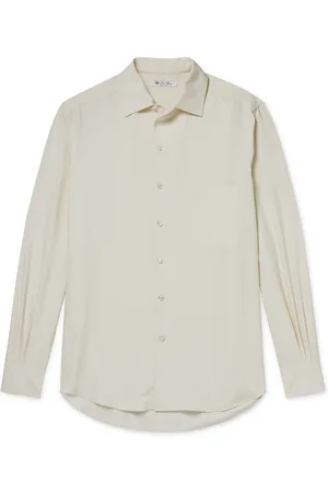 Loro Piana André Garment-Dyed Silk Shirt - Men - - S