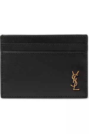 Saint Laurent Logo-Appliquéd Leather Cardholder - Men