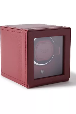 Wolf Cub Pebble-Grain Vegan Leather Watch Winder - Men