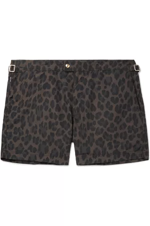 Tom Ford Slim-Fit Short-Length Leopard-Print Swim Shorts - Men - - IT 50