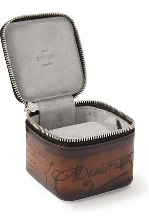 Berluti Scritto Venezia Leather Watch Case - Men