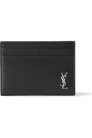 Saint Laurent Logo-Appliquéd Leather Cardholder - Men