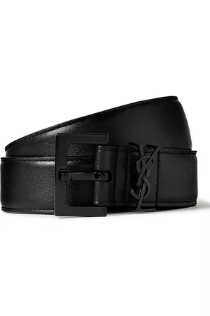 Saint Laurent 3cm Full-Grain Leather Belt - Men - - EU 80