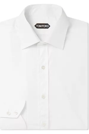 Tom Ford Cutaway-Collar Cotton-Poplin Shirt - Men - - EU 43